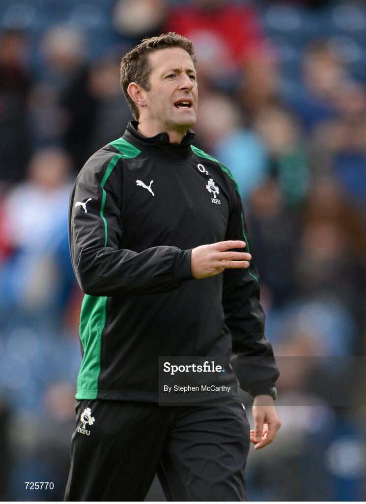 24 February 2013; Ireland physio Keith Fox. RBS Six Nations Rugby Championship, Scotland v Ireland, Murrayfield Stadium, Edinburgh, Scotland. Picture credit: Stephen McCarthy / SPORTSFILE