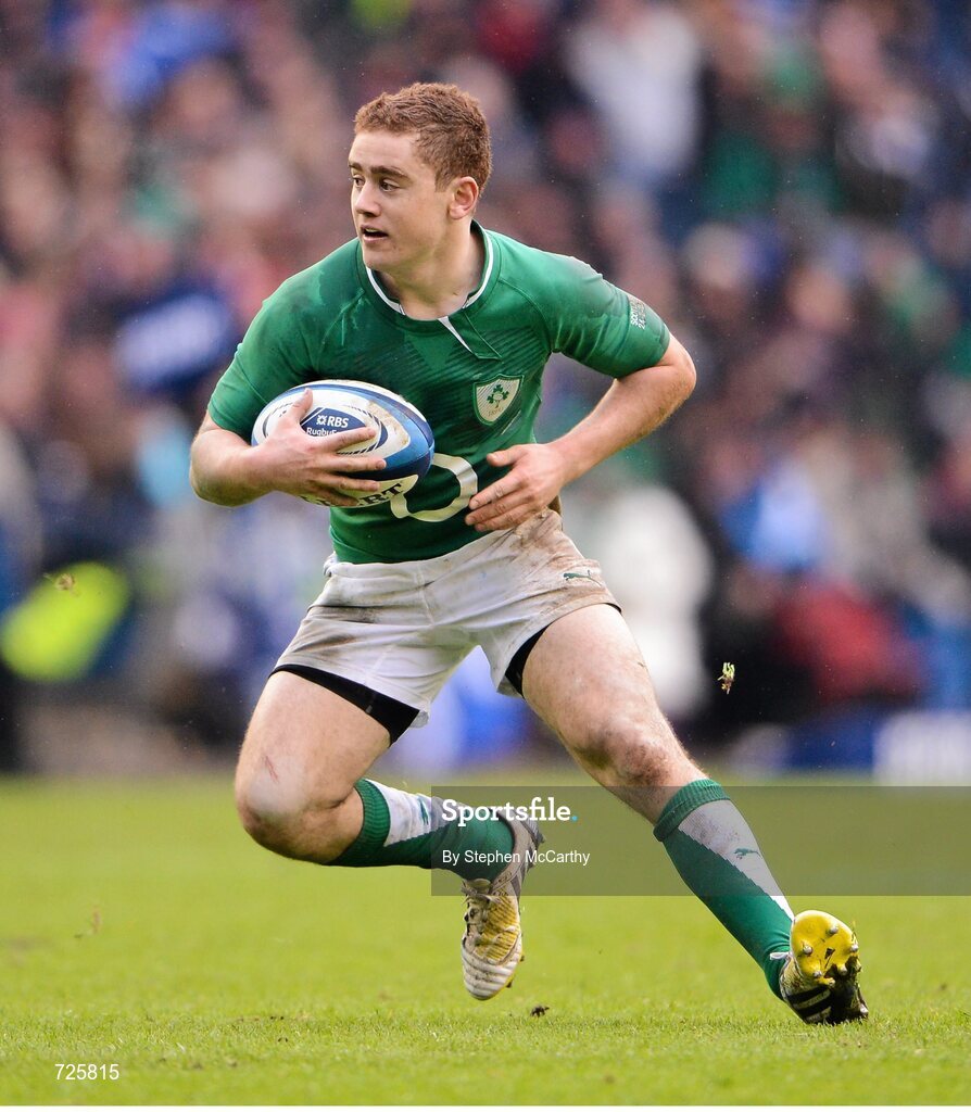 24 February 2013; Paddy Jackson, Ireland. RBS Six Nations Rugby Championship, Scotland v Ireland, Murrayfield Stadium, Edinburgh, Scotland. Picture credit: Stephen McCarthy / SPORTSFILE