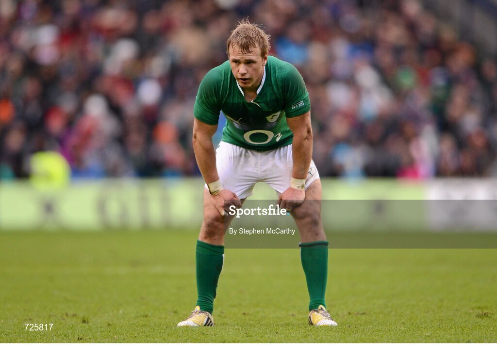 24 February 2013; Luke Marshall, Ireland. RBS Six Nations Rugby Championship, Scotland v Ireland, Murrayfield Stadium, Edinburgh, Scotland. Picture credit: Stephen McCarthy / SPORTSFILE