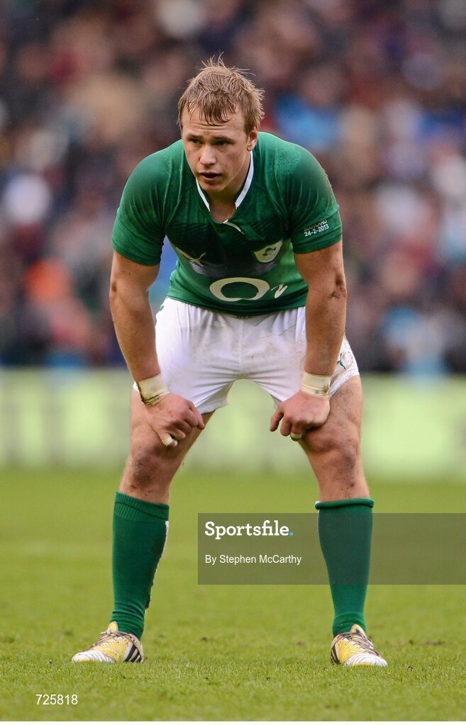 24 February 2013; Luke Marshall, Ireland. RBS Six Nations Rugby Championship, Scotland v Ireland, Murrayfield Stadium, Edinburgh, Scotland. Picture credit: Stephen McCarthy / SPORTSFILE