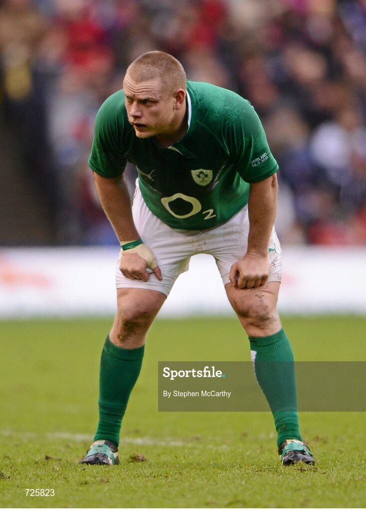 24 February 2013; Tom Court, Ireland. RBS Six Nations Rugby Championship, Scotland v Ireland, Murrayfield Stadium, Edinburgh, Scotland. Picture credit: Stephen McCarthy / SPORTSFILE