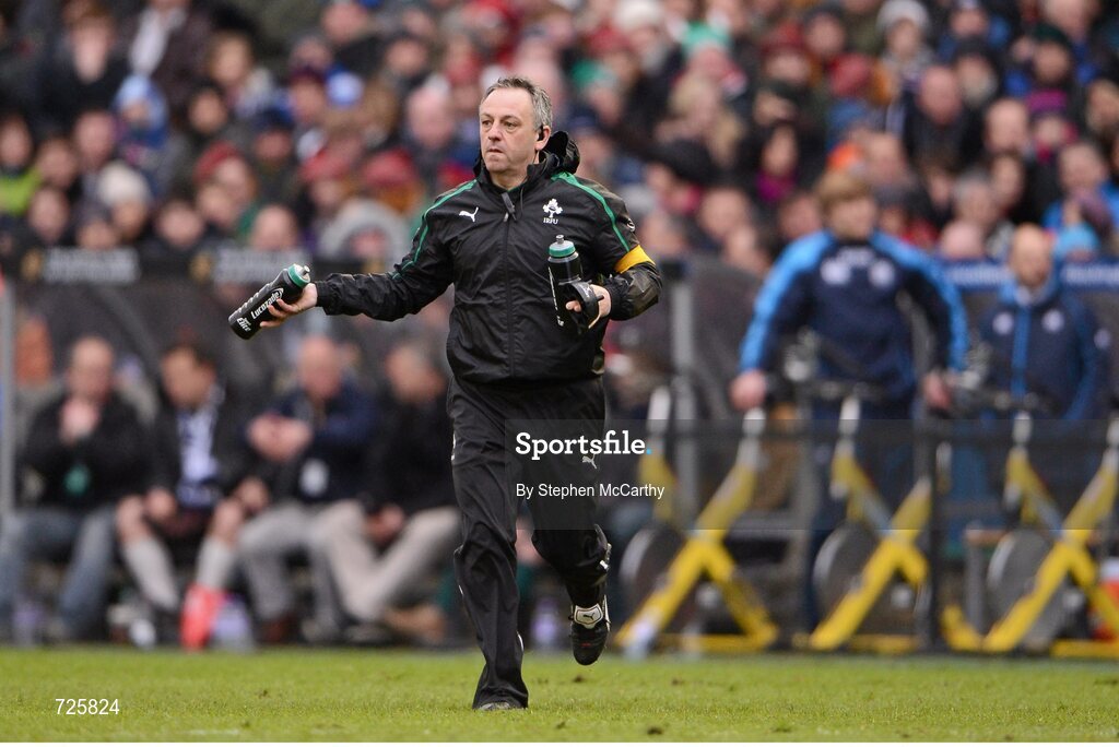 24 February 2013; Ireland assistant coach Mark Tainton. RBS Six Nations Rugby Championship, Scotland v Ireland, Murrayfield Stadium, Edinburgh, Scotland. Picture credit: Stephen McCarthy / SPORTSFILE