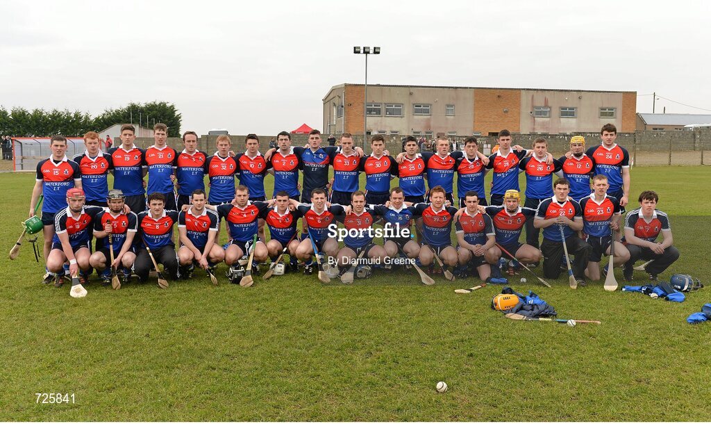 1 March 2013; The Waterford Institute of Technology squad. Irish Daily Mail Fitzgibbon Cup Semi-Final, Waterford Institute of Technology v Mary Immaculate College, Limerick, Carnmore GAA Club, Carnmore, Co. Galway. Picture credit: Diarmuid Greene / SPORTSFILE