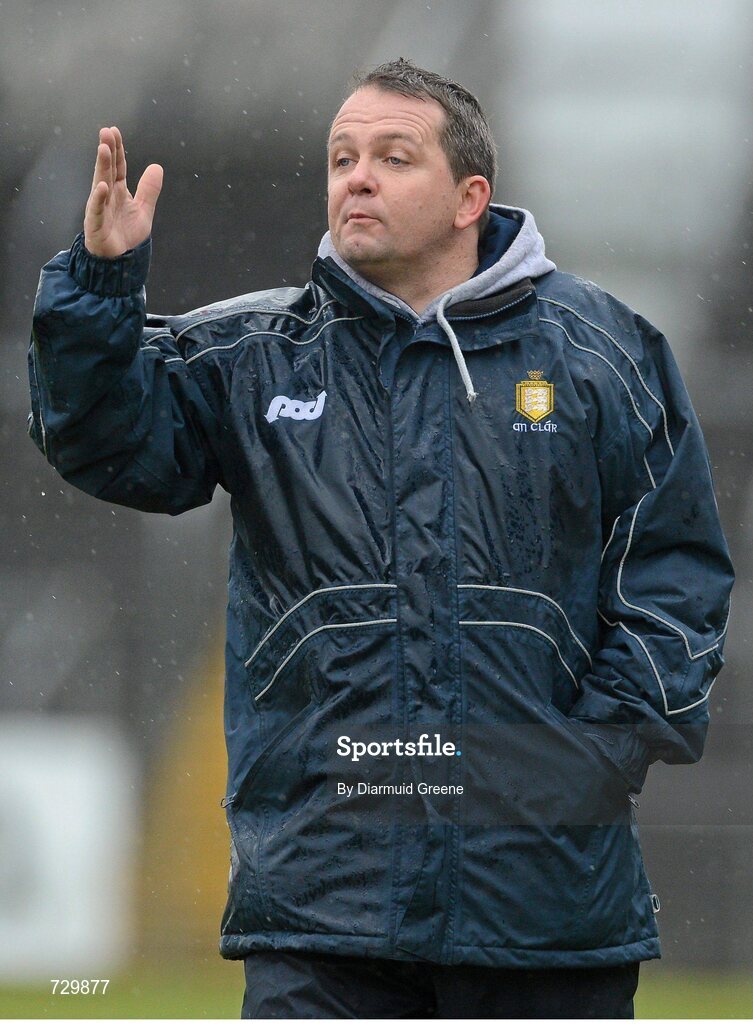 10 March 2013; Clare manager Davy Fitzgerald. Allianz Hurling League, Division 1A, Clare v Galway, Cusack Park, Ennis, Co. Clare. Picture credit: Diarmuid Greene / SPORTSFILE