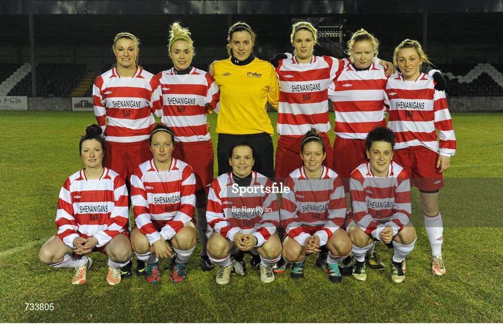 19 March 2013; The IT Sligo team. WSCAI Premier Division Final, IT Sligo v University College Dublin, Eamon Deacy Park, Galway. Picture credit: Ray Ryan / SPORTSFILE