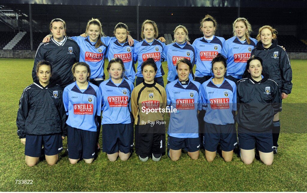 19 March 2013; The University College Dublin squad. WSCAI Premier Division Final, IT Sligo v University College Dublin, Eamon Deacy Park, Galway. Picture credit: Ray Ryan / SPORTSFILE