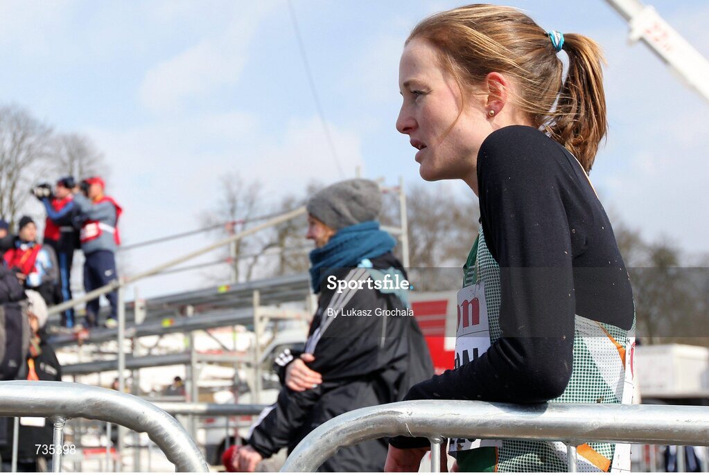 24 March 2013; Ireland's Fionnuala Britton after competing in the IAAF World Cross Country Championships 2013. Bydgoszcz, Poland. Picture credit: Lukasz Grochala / SPORTSFILE