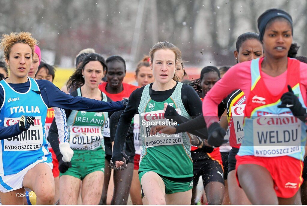 24 March 2013; Ireland's Fionnuala Britton in action during the IAAF World Cross Country Championships 2013. Bydgoszcz, Poland. Picture credit: Lukasz Grochala / SPORTSFILE