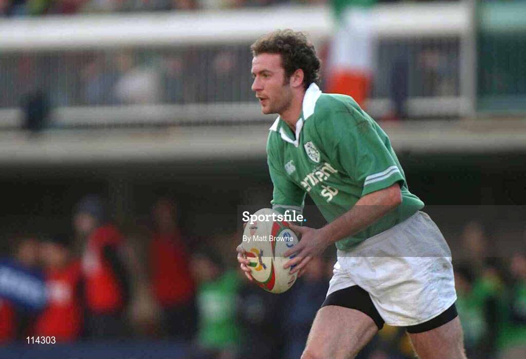 22 February 2003; Geordan Murphy, Ireland. RBS Six Nations Rugby Championship, Italy v Ireland, Stadio Flaminio, Rome, Italy. Picture credit; Matt Browne / SPORTSFILE *EDI*