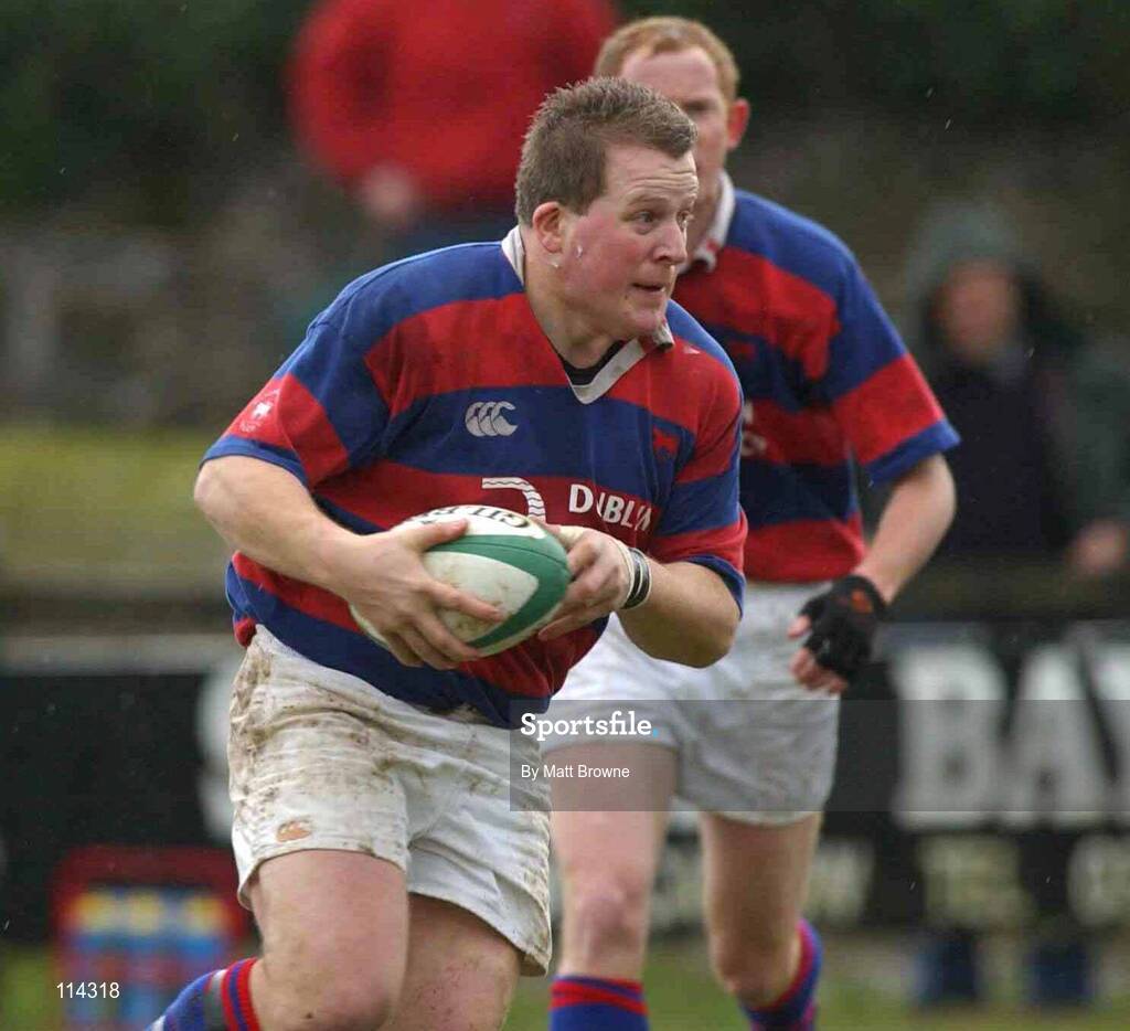 1 March 2003; Adrian Clarke, Clontarf. AIB League Division One, County Carlow v Clontarf, Oak Park, Co. Carlow.  Picture credit; Matt Browne / SPORTSFILE *EDI*