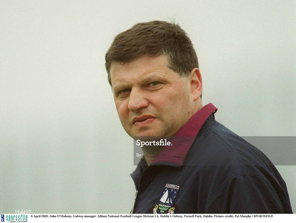 6 April 2003; John O'Mahony, Galway Football manager. Allianz National Football League Division 1A, Dublin v Galway, Parnell Park, Dublin. Picture credit; Pat Murphy / SPORTSFILE