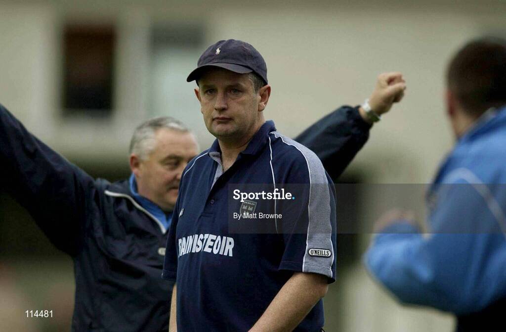 31 May 2003; Dublin manager Marty Morris pictured at the final whistle against Laois. Guinness Leinster Senior Hurling Championship, Dublin v Laois, Nowlan Park, Co. Kilkenny. Picture credit; Matt Browne / SPORTSFILE *EDI*