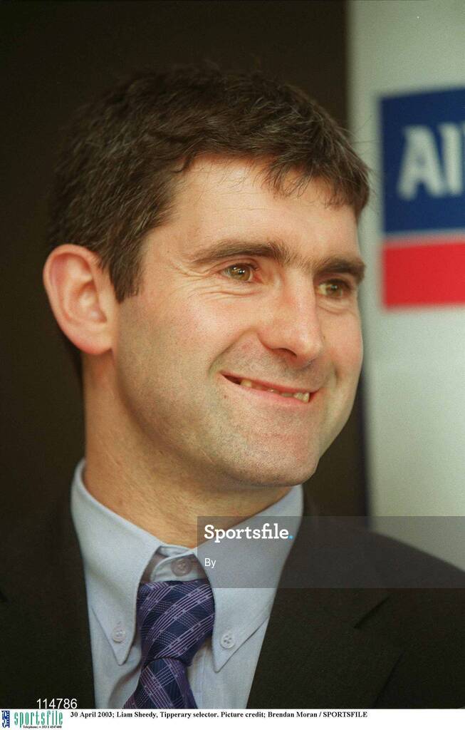 30 April 2003; Liam Sheedy, Tipperary selector. Picture credit; Brendan Moran / SPORTSFILE