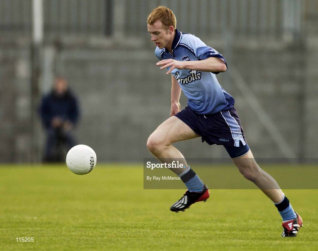 27 April 2003; Padraig Brennan, Dublin. Leinster U-21 Football Final, Dublin v Longford, Cusack Park, Mullingar, Co. Westmeath. Football. Picture credit; Ray McManus / SPORTSFILE *EDI*