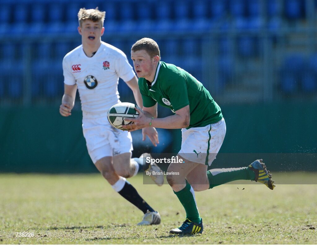3 April 2013; Conor McKeon, Ireland. U19 Friendly, Ireland U19 v England U19, Donnybrook Stadium, Donnybrook, Dublin. Picture credit: Brian Lawless / SPORTSFILE