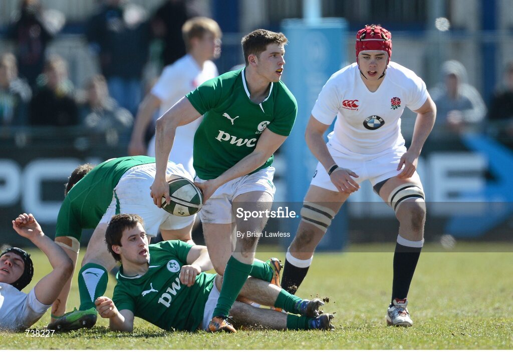 3 April 2013; Ian Fitzpatrick, Ireland. U19 Friendly, Ireland U19 v England U19, Donnybrook Stadium, Donnybrook, Dublin. Picture credit: Brian Lawless / SPORTSFILE