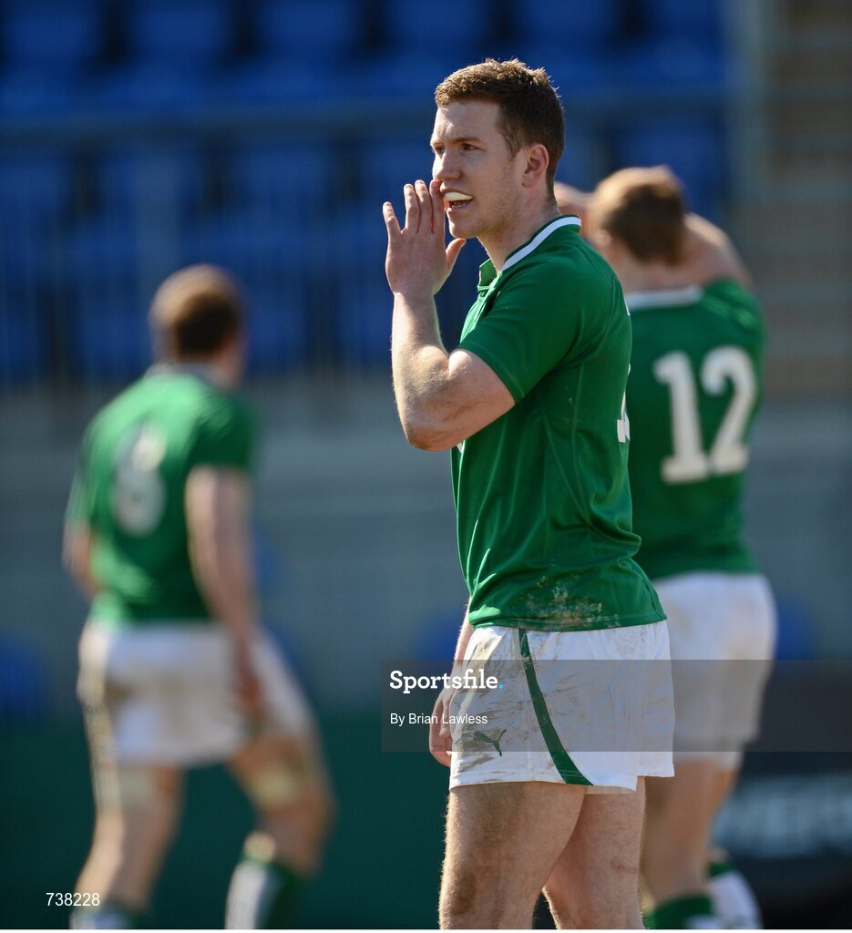 3 April 2013; Rory O'Loughlin, Ireland. U19 Friendly, Ireland U19 v England U19, Donnybrook Stadium, Donnybrook, Dublin. Picture credit: Brian Lawless / SPORTSFILE