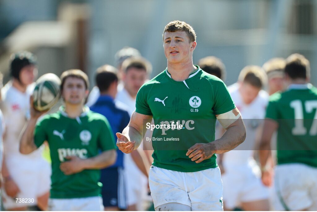 3 April 2013; Peter Robb, Ireland. U19 Friendly, Ireland U19 v England U19, Donnybrook Stadium, Donnybrook, Dublin. Picture credit: Brian Lawless / SPORTSFILE