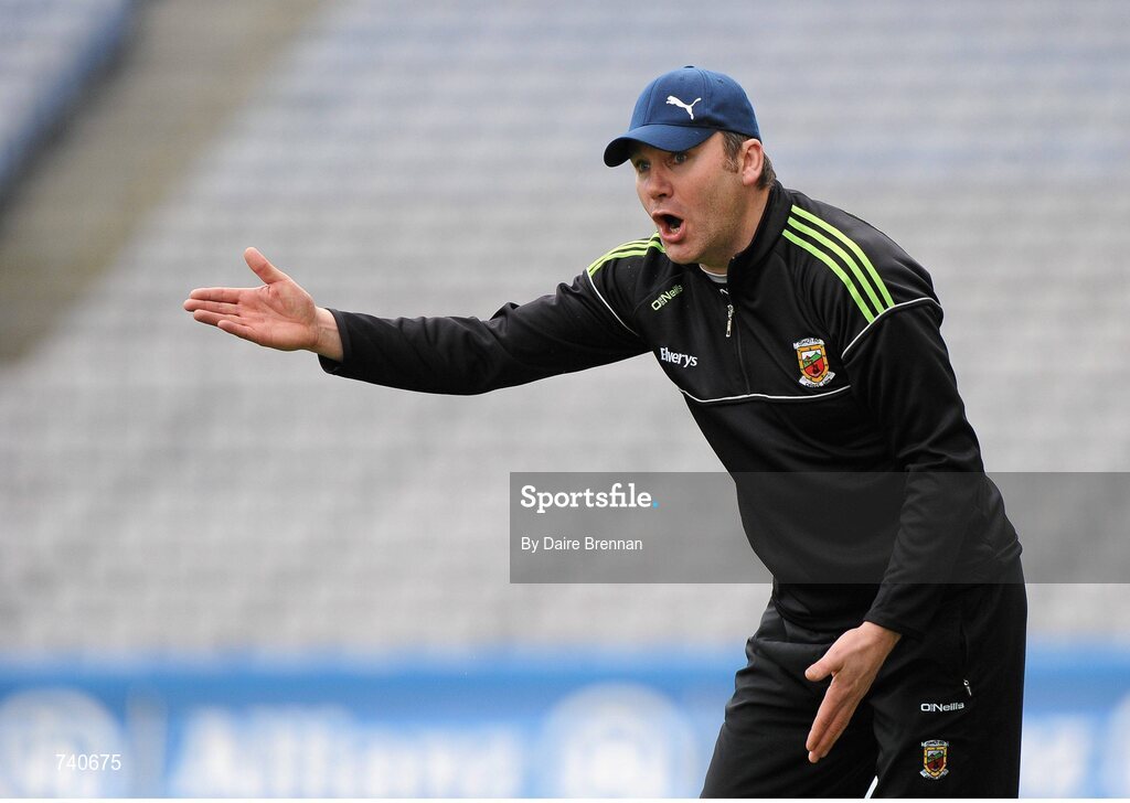 14 April 2013; Mayo manager James Horan. Allianz Football League, Division 1, Semi-Final, Dublin v Mayo, Croke Park, Dublin. Picture credit: Dáire Brennan / SPORTSFILE