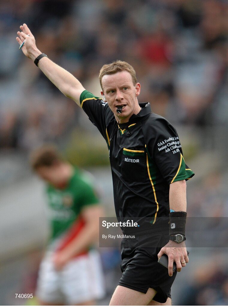 14 April 2013; Referee Joe McQuillan, Cavan. Allianz Football League, Division 1, Semi-Final, Dublin v Mayo, Croke Park, Dublin. Picture credit: Ray McManus / SPORTSFILE