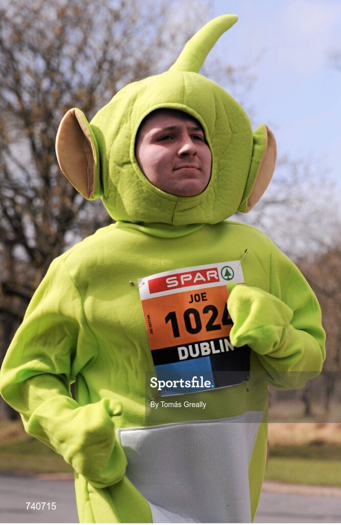 14 April 2013; Joe Sexton from Dublin, competing in the SPAR Great Ireland Run 2013. Phoenix Park, Dublin. Picture credit: Tomás Greally / SPORTSFILE