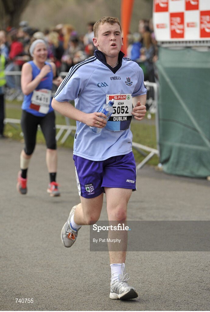 14 April 2013; Adam McGivern Daly, from Dublin, competing in the SPAR Great Ireland Run 2013. Phoenix Park, Dublin. Picture credit: Pat Murphy / SPORTSFILE