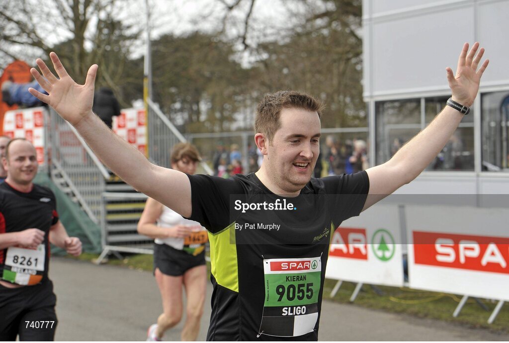14 April 2013; Kieran McNamara, from Sligo, competing in the SPAR Great Ireland Run 2013. Phoenix Park, Dublin. Picture credit: Pat Murphy / SPORTSFILE