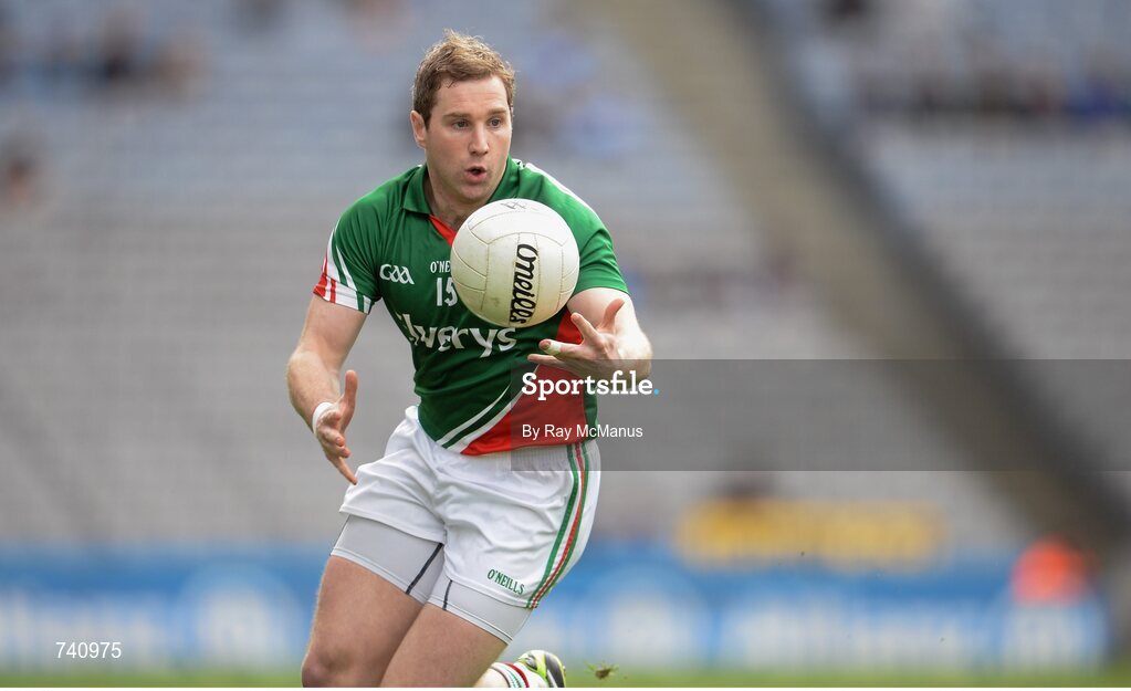 14 April 2013; Michael Conroy, Mayo. Allianz Football League, Division 1, Semi-Final, Dublin v Mayo, Croke Park, Dublin. Picture credit: Ray McManus / SPORTSFILE