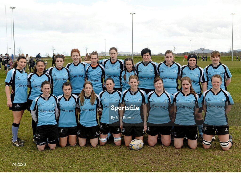 20 April 2013; The Galwegians squad. Paul Flood Cup Final, Old Belvedere v Galwegians, Seapoint RFC, Killiney, Co. Dublin. Picture credit: Matt Browne / SPORTSFILE