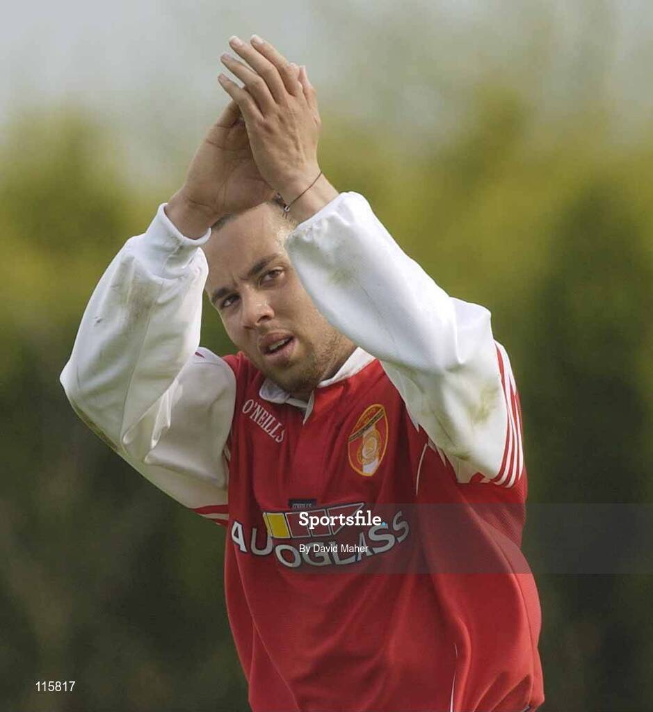 21 April 2003; Liam George, St. Patrick's Athletic. eircom league, Premier Division, Waterford United v St. Patrick's Athletic, Waterford Regional Sports Centre (RSC), Waterford. Soccer. Picture credit; David Maher / SPORTSFILE *EDI*