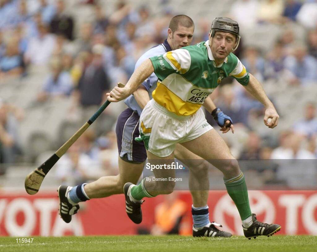 15 June 2003; Brian Whelahan of Offaly during the Guinness All Ireland Hurling Championship Qualifier Round 1 match between Dublin and Offaly at Croke Park in Dublin. Photo by Damien Eagers/Sportsfile