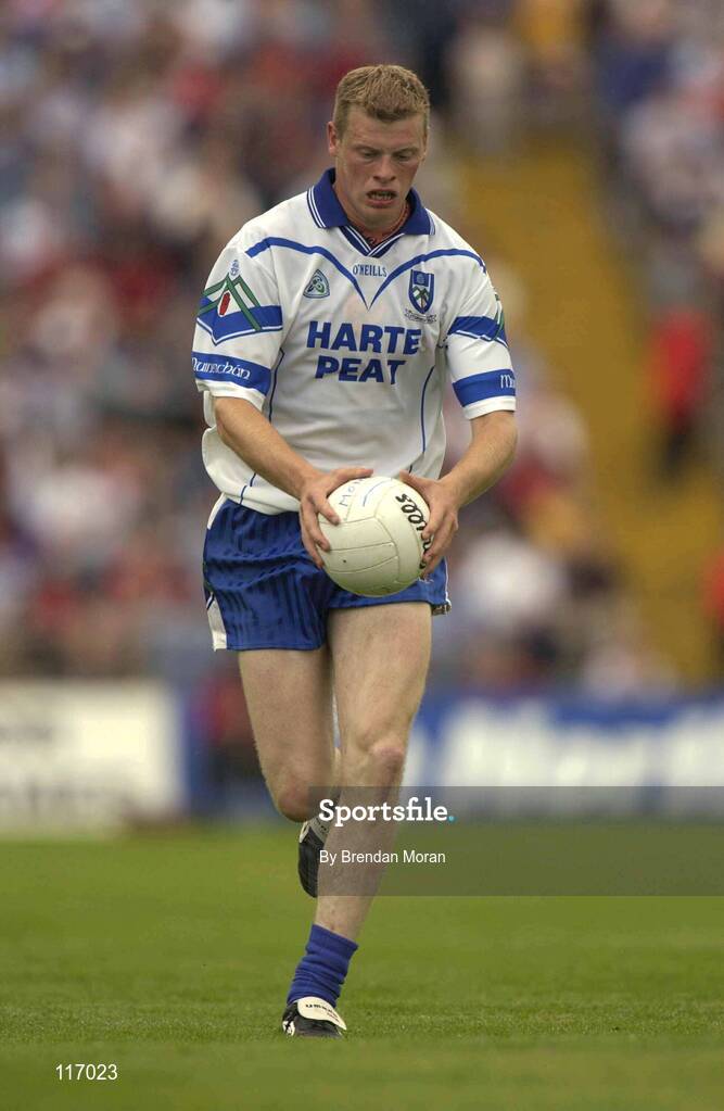 8 June 2003; Eoin Lennon of Monaghan during the Bank of Ireland Ulster Senior Football Championship Quarter-Final match between Down and Monaghan at Casement Park in Belfast. Photo by Brendan Moran/Sportsfile