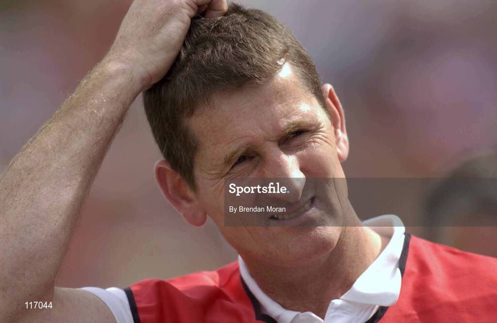 8 June 2003; Down manager Paddy O'Rourke during the Bank of Ireland Ulster Senior Football Championship Quarter-Final match between Down and Monaghan at Casement Park in Belfast. Photo by Brendan Moran/Sportsfile