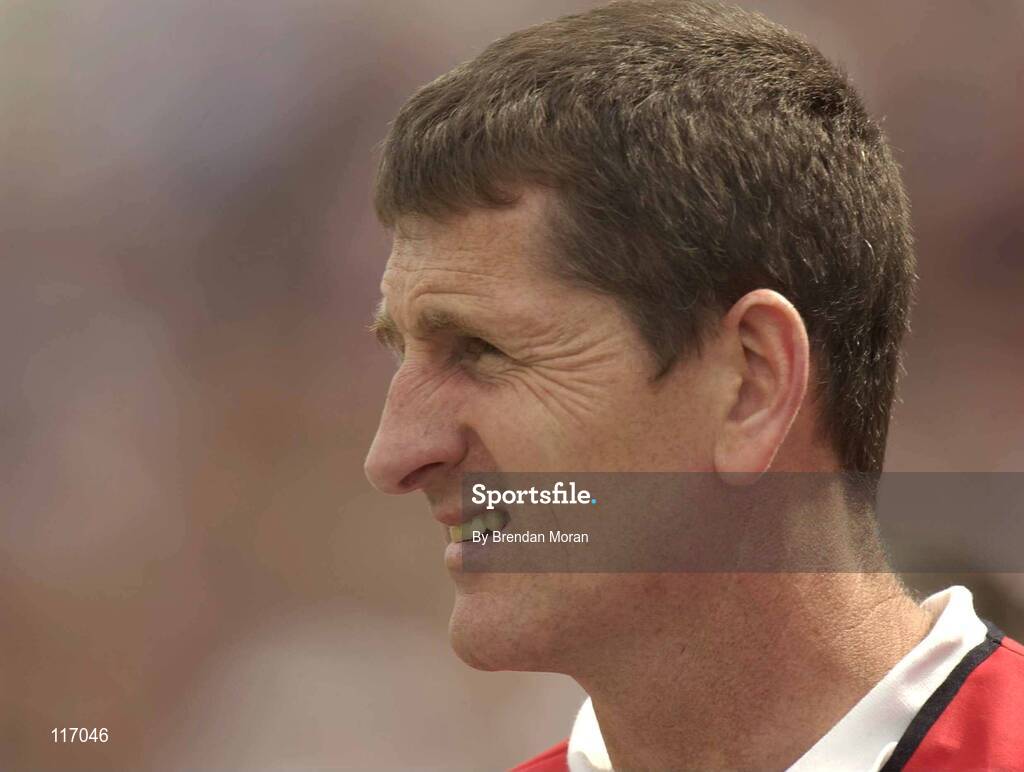 8 June 2003; Down manager Paddy O'Rourke during the Bank of Ireland Ulster Senior Football Championship Quarter-Final match between Down and Monaghan at Casement Park in Belfast. Photo by Brendan Moran/Sportsfile