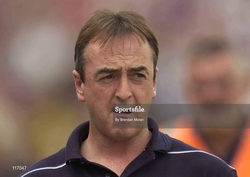 8 June 2003; Monaghan manager Colm Coyle during the Bank of Ireland Ulster Senior Football Championship Quarter-Final match between Down and Monaghan at Casement Park in Belfast. Photo by Brendan Moran/Sportsfile
