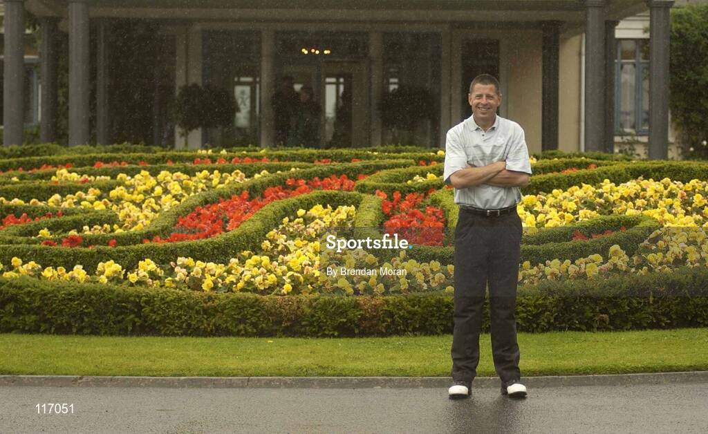 27 June 2003; Irish golfer John McHenry pictured at the K Club in Straffan, Kildare, ahead of The Smurfit European Open. Photo by Brendan Moran/Sportsfile
