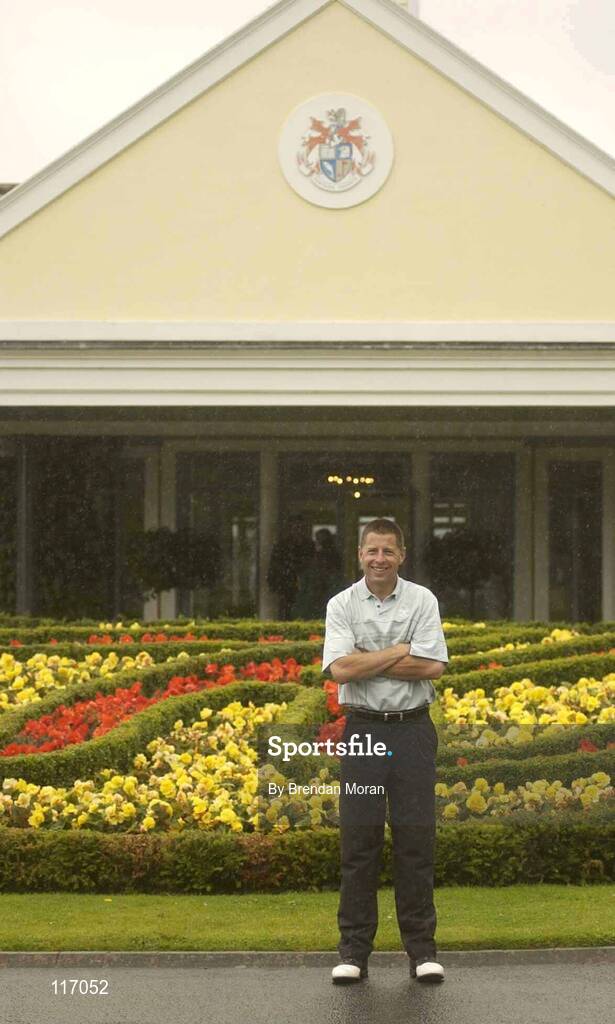 27 June 2003; Irish golfer John McHenry pictured at the K Club in Straffan, Kildare, ahead of The Smurfit European Open. Photo by Brendan Moran/Sportsfile