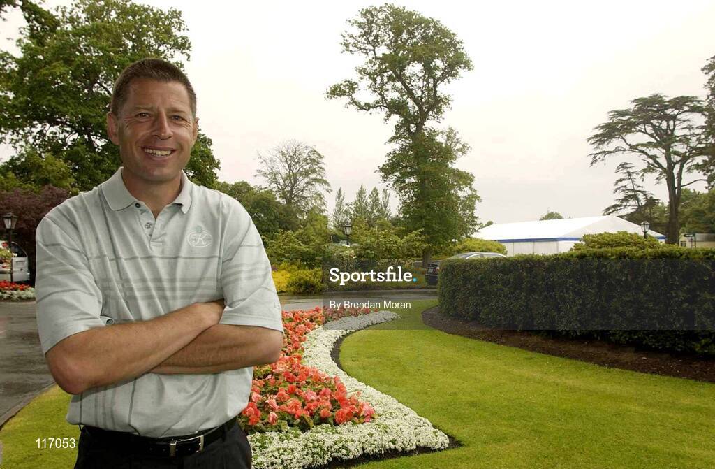 27 June 2003; Irish golfer John McHenry pictured at the K Club in Straffan, Kildare, ahead of The Smurfit European Open. Photo by Brendan Moran/Sportsfile