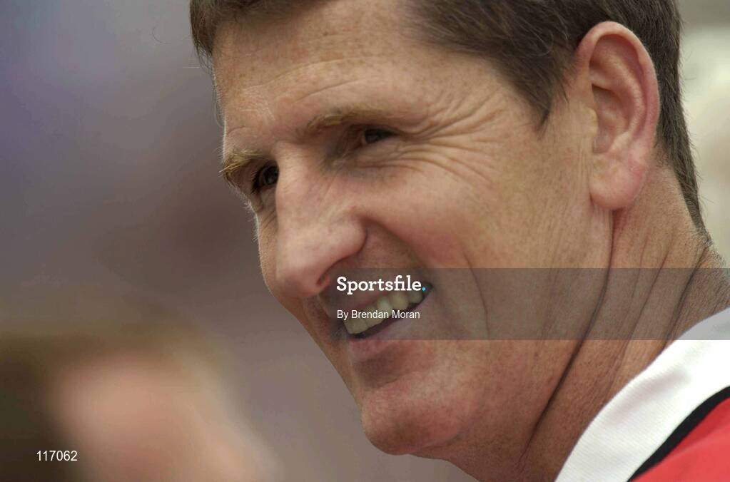 8 June 2003; Down manager Paddy O'Rourke during the Bank of Ireland Ulster Senior Football Championship Quarter-Final match between Down and Monaghan at Casement Park in Belfast. Photo by Brendan Moran/Sportsfile