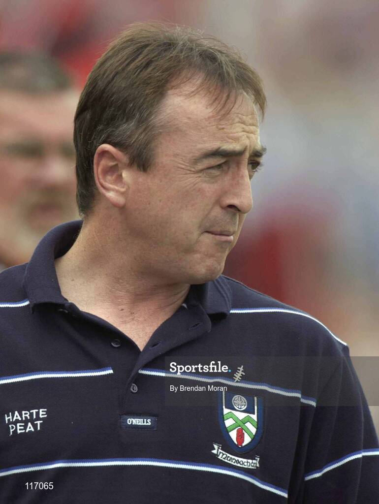 8 June 2003; Monaghan manager Colm Coyle during the Bank of Ireland Ulster Senior Football Championship Quarter-Final match between Down and Monaghan at Casement Park in Belfast. Photo by Brendan Moran/Sportsfile