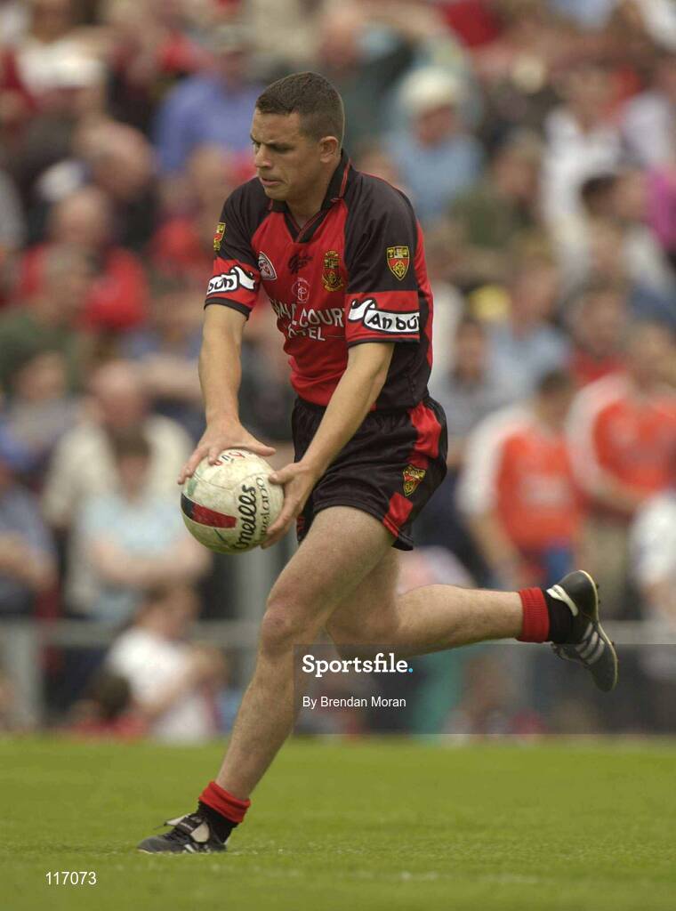 8 June 2003; Colm McCrickard of Down during the Bank of Ireland Ulster Senior Football Championship Quarter-Final match between Down and Monaghan at Casement Park in Belfast. Photo by Brendan Moran/Sportsfile
