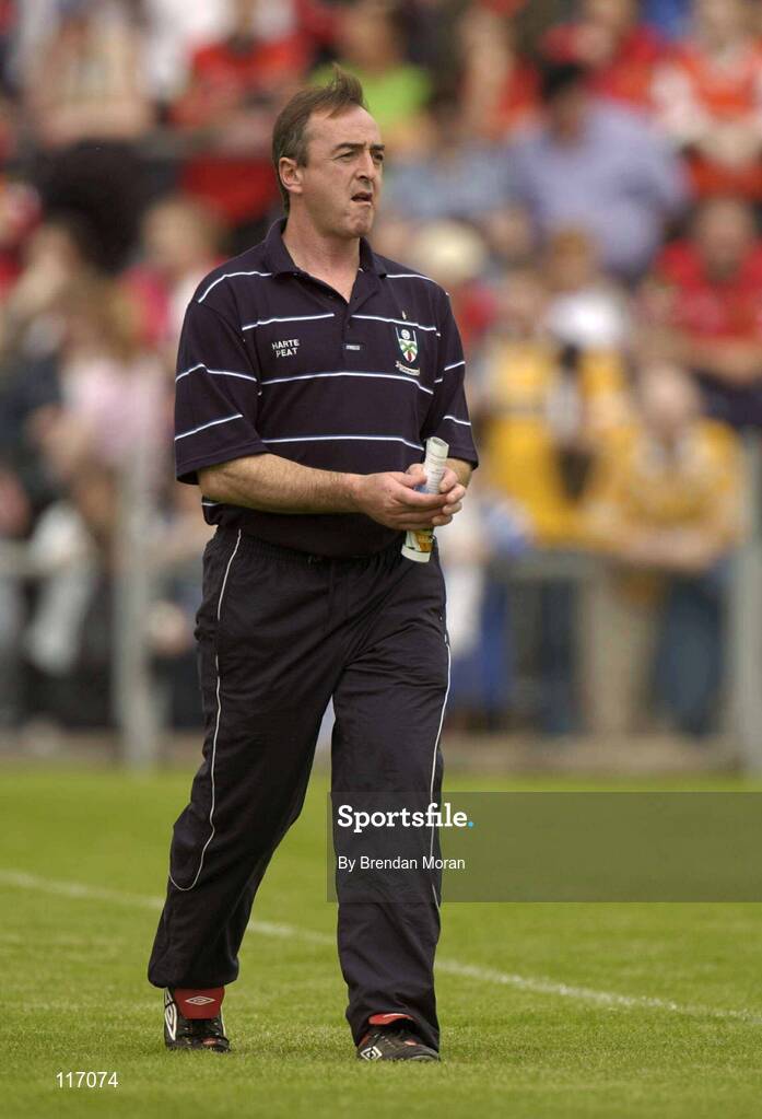 8 June 2003; Monaghan manager Colm Coyle before the Bank of Ireland Ulster Senior Football Championship Quarter-Final match between Down and Monaghan at Casement Park in Belfast. Photo by Brendan Moran/Sportsfile