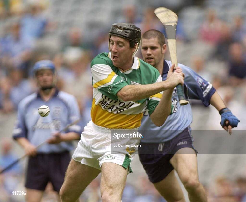 15 June 2003; Brian Whelahan of Offaly during the Guinness All Ireland Hurling Championship Qualifier Round 1 match between Dublin and Offaly at Croke Park in Dublin. Photo by Damien Eagers/Sportsfile