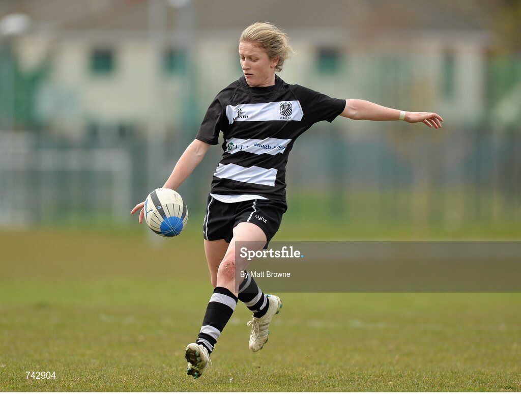 20 April 2013; Carol Murphy, Old Belvedere. Paul Flood Cup Final, Old Belvedere v Galwegians, Seapoint RFC, Killiney, Co. Dublin. Picture credit: Matt Browne / SPORTSFILE