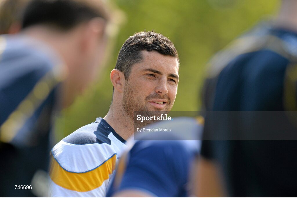 6 May 2013; Leinster's Rob Kearney during squad training ahead of their side's Celtic League Play-off match against Glasgow Warriors on Saturday May 11th. Leinster Rugby Squad Training and Media Briefing, Rosemount, UCD, Belfield, Dublin. Picture credit: Brendan Moran / SPORTSFILE