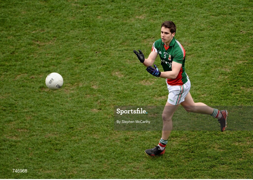 14 April 2013; Lee Keegan, Mayo. Allianz Football League, Division 1, Semi-Final, Dublin v Mayo, Croke Park, Dublin. Picture credit: Stephen McCarthy / SPORTSFILE