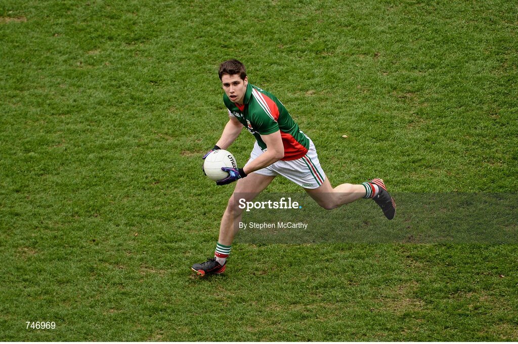 14 April 2013; Lee Keegan, Mayo. Allianz Football League, Division 1, Semi-Final, Dublin v Mayo, Croke Park, Dublin. Picture credit: Stephen McCarthy / SPORTSFILE