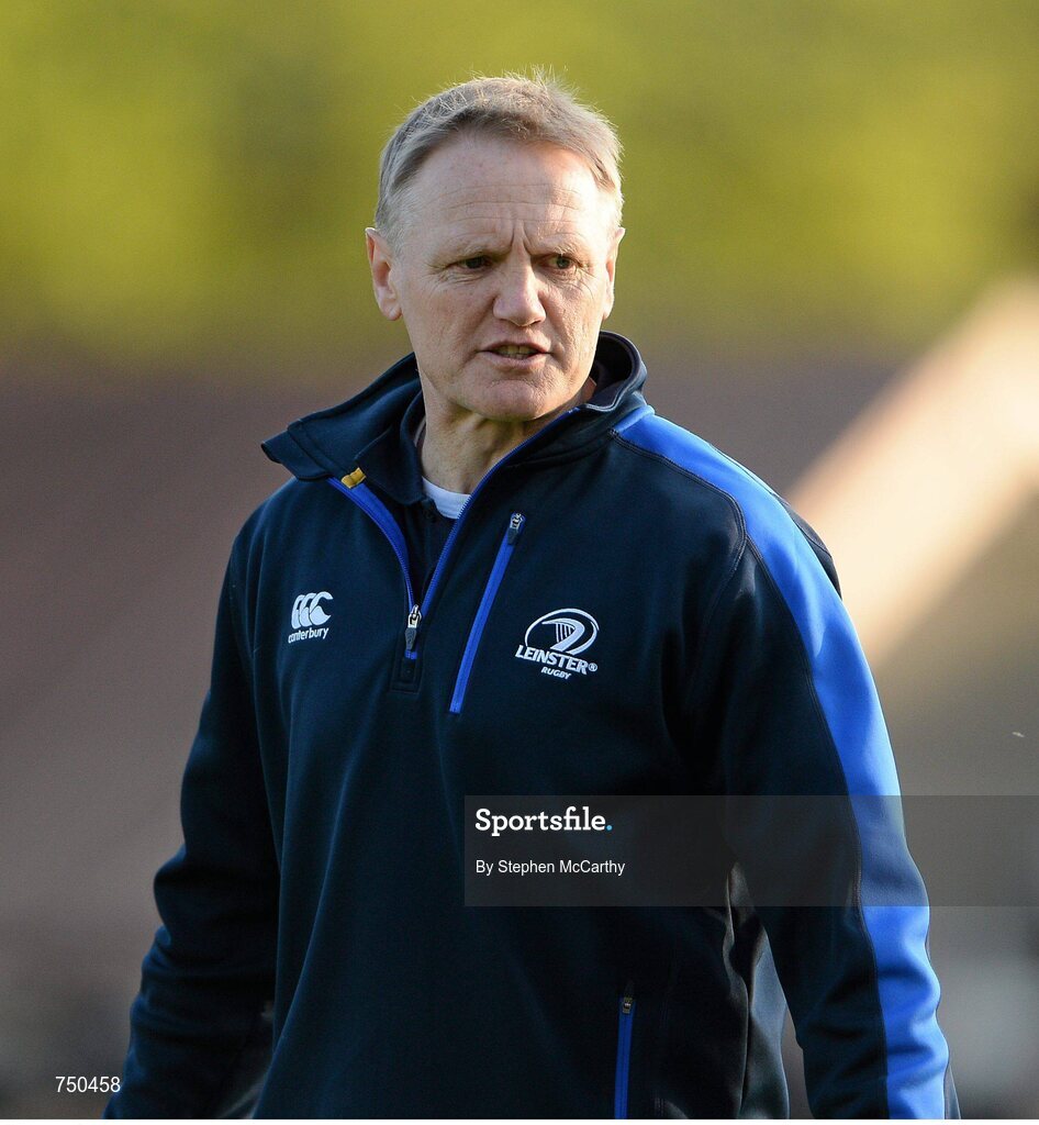 17 May 2013; Leinster head coach Joe Schmidt before the game. Amlin Challenge Cup Final 2012/13, Leinster v Stade Francais, RDS, Ballsbridge, Dublin. Picture credit: Stephen McCarthy / SPORTSFILE