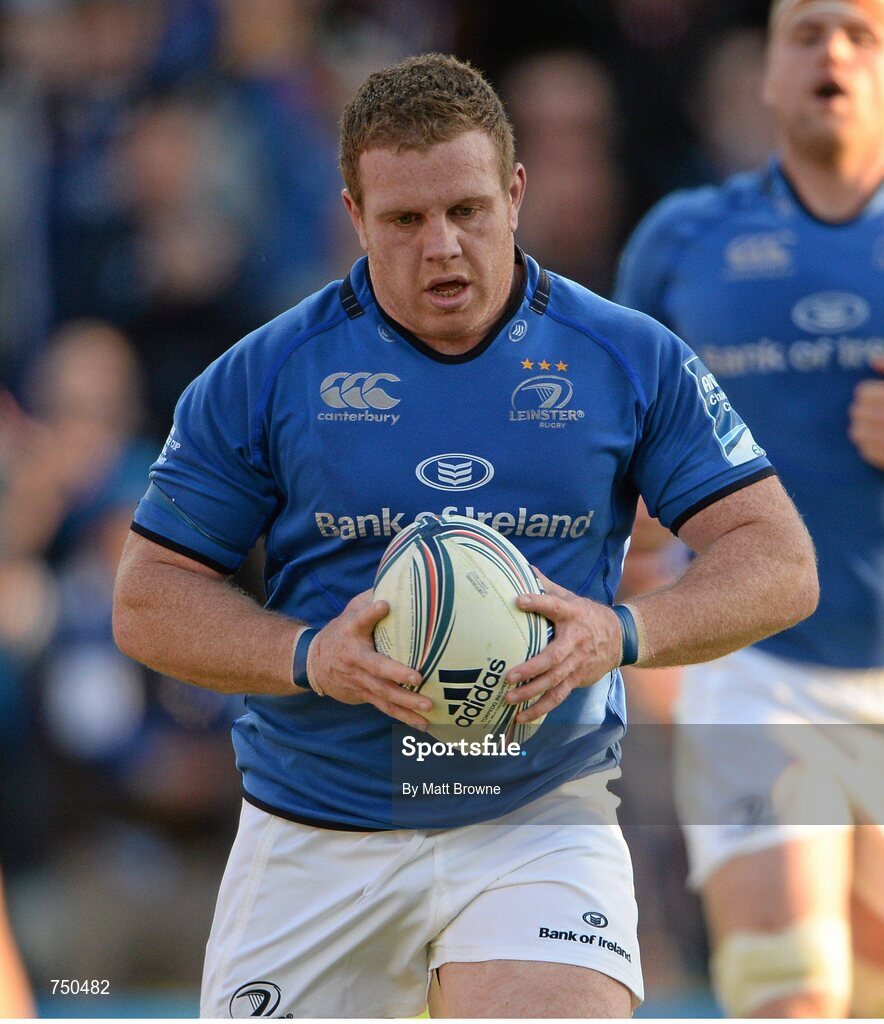 17 May 2013; Sean Cronin, Leinster, on his way to score his side's second try. Amlin Challenge Cup Final 2012/13, Leinster v Stade Francais, RDS, Ballsbridge, Dublin. Picture credit: Matt Browne / SPORTSFILE