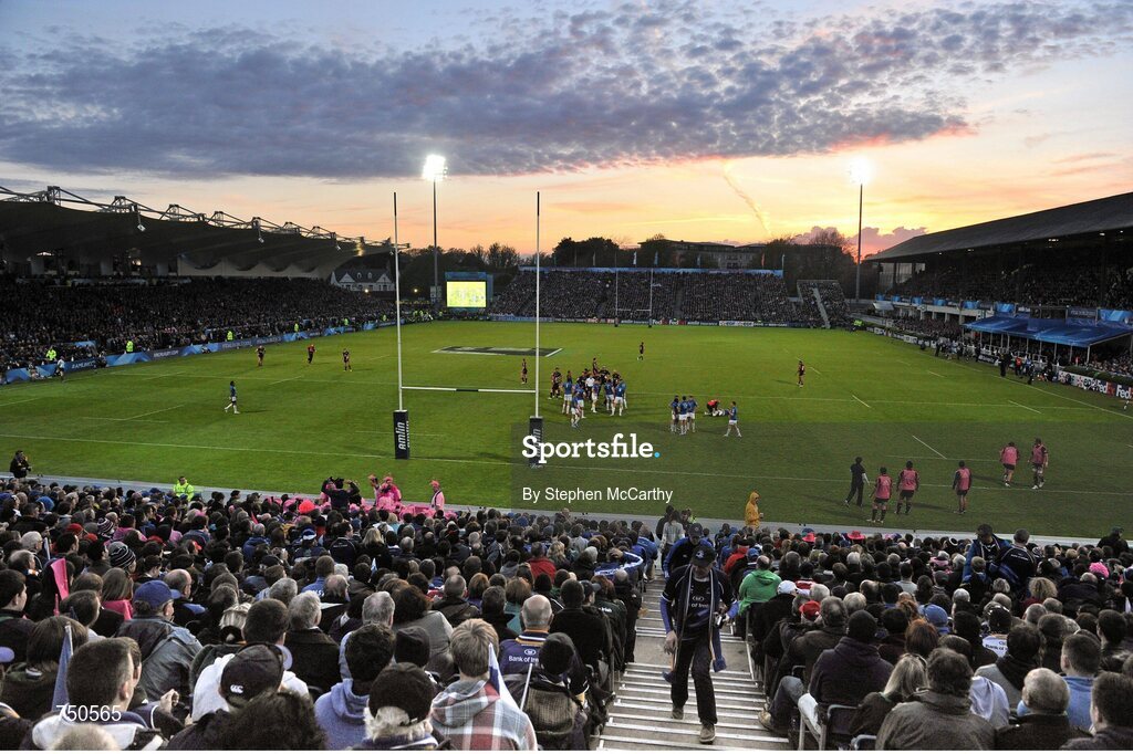 17 May 2013; A general view of the RDS during the game. Amlin Challenge Cup Final 2012/13, Leinster v Stade Francais, RDS, Ballsbridge, Dublin. Picture credit: Stephen McCarthy / SPORTSFILE